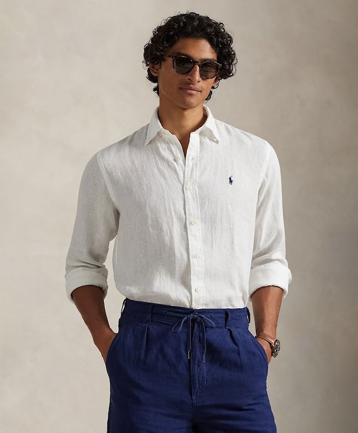 Heren overhemd lange mouw wit