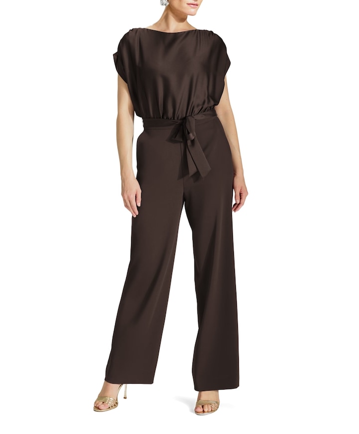 dames jumpsuit bruin