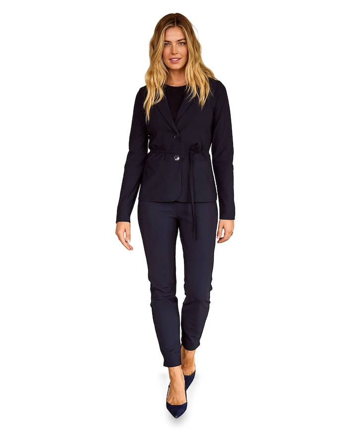 Anne bonded trousers blauw