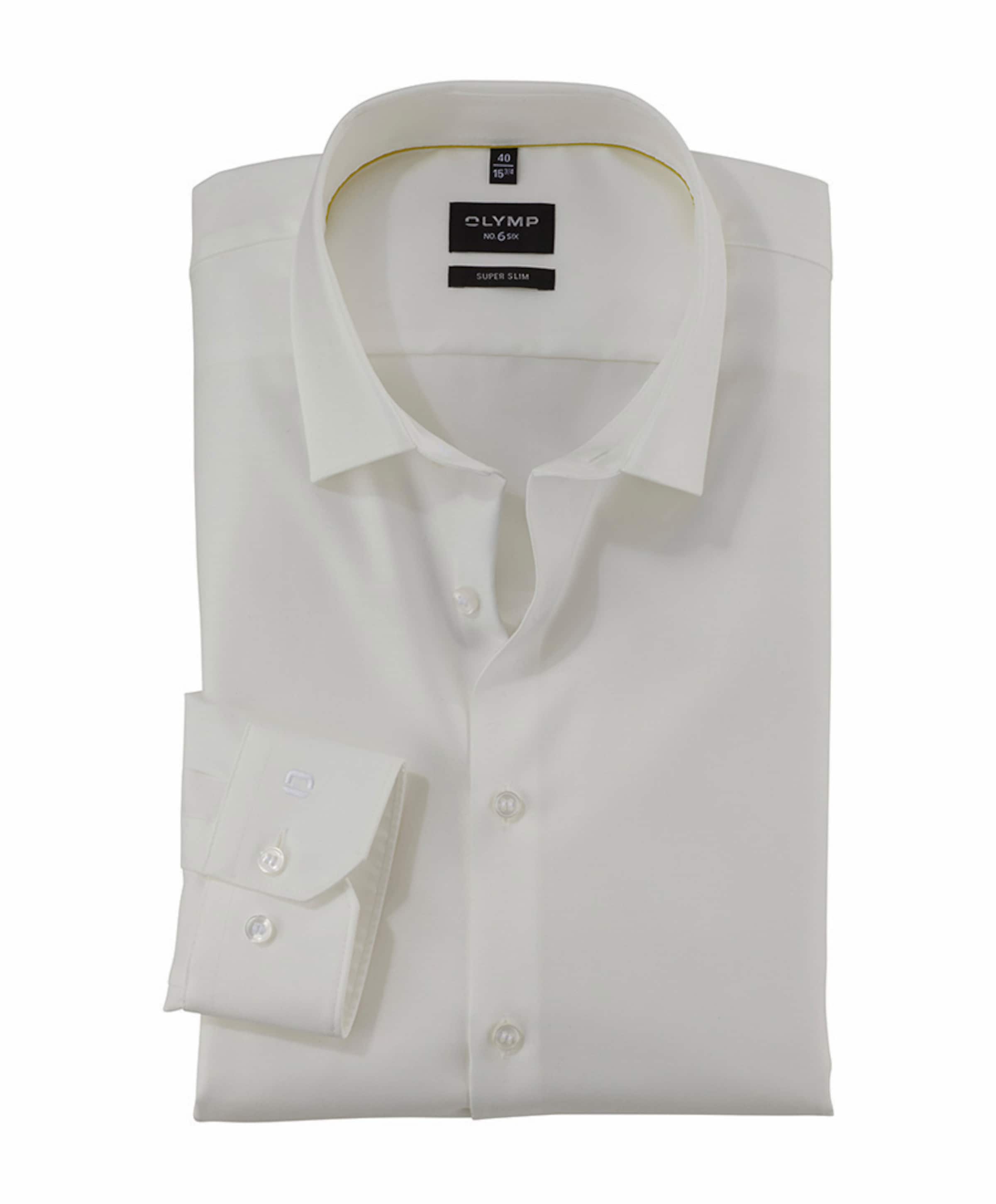 Heren overhemd lange mouw beige