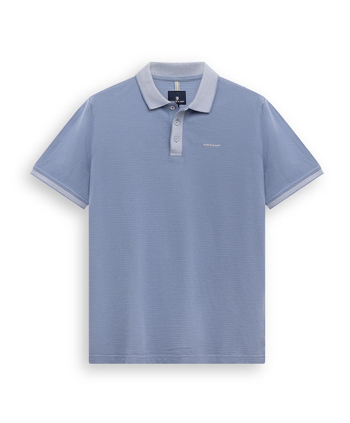 Heren polo blauw