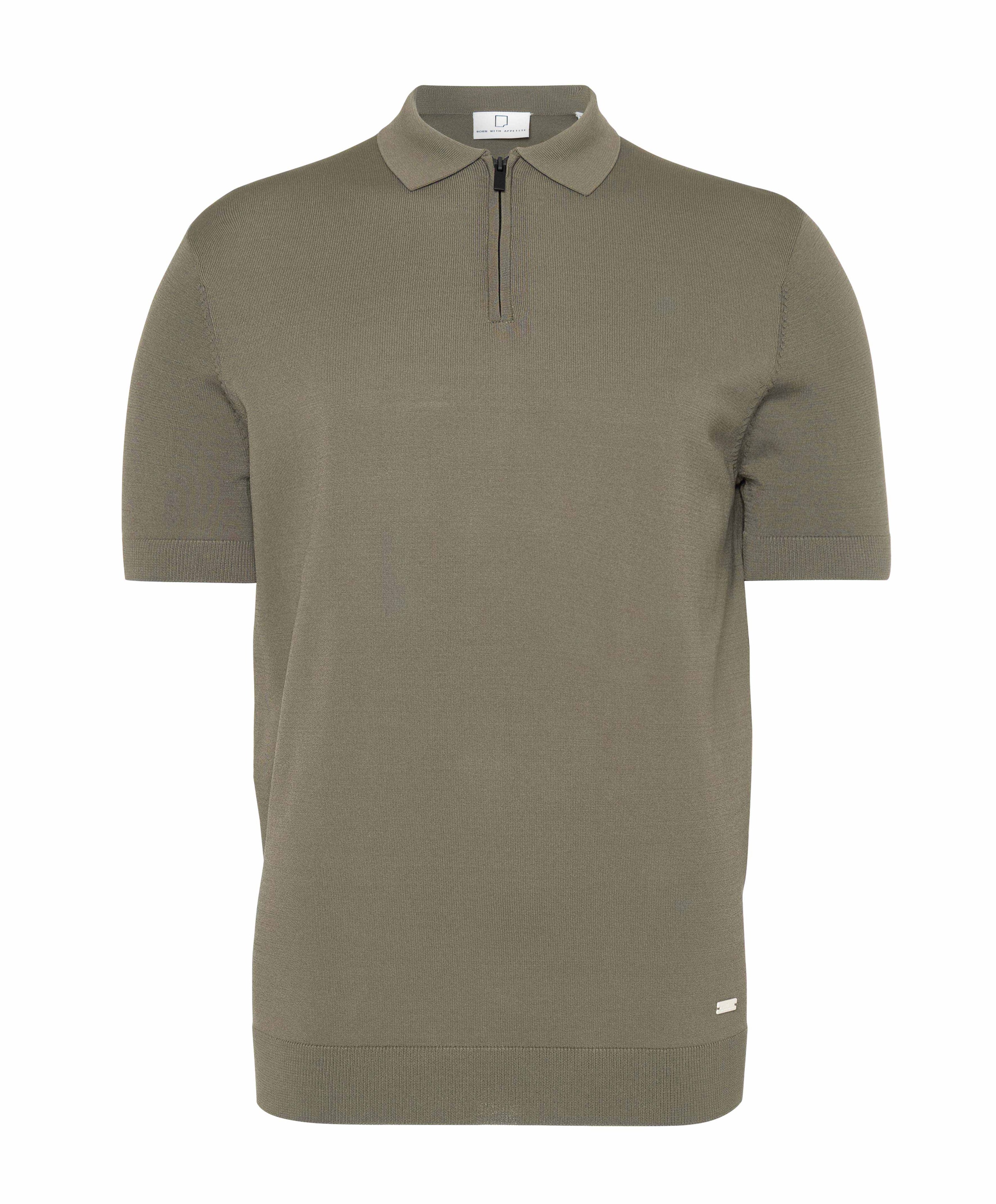 Heren polo bruin
