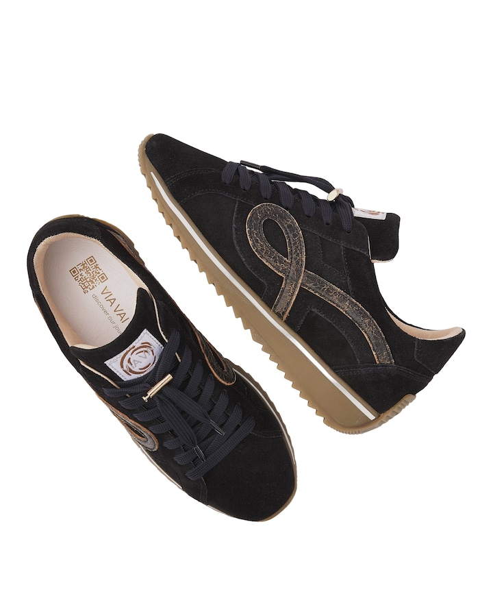 Mikki Eve dames sneakers zwart