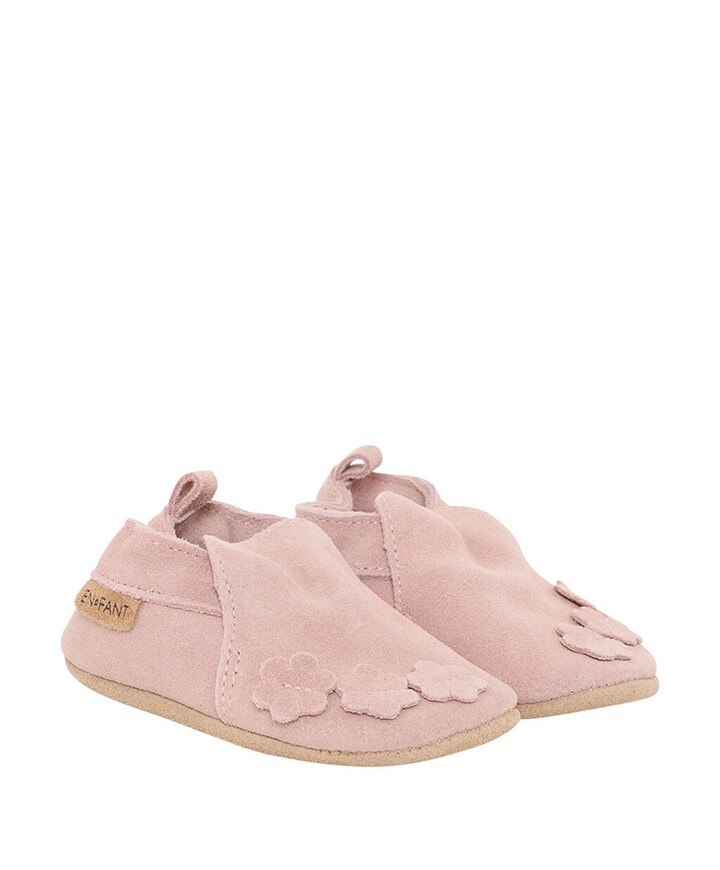 Slippers Suede Emb. uniseks pantoffels  roze