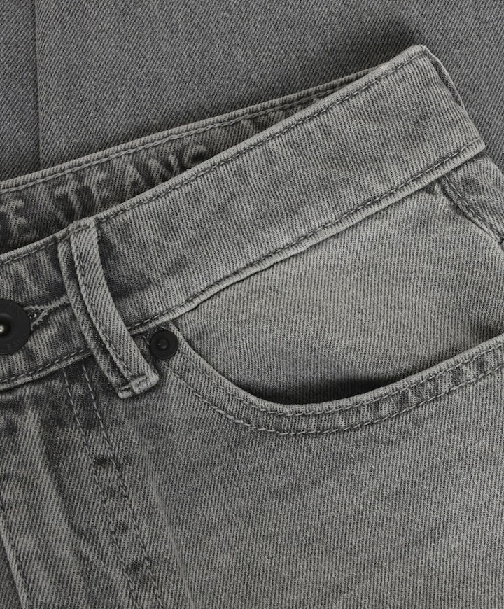 Baggy Straight Fit jongens jeans grijs