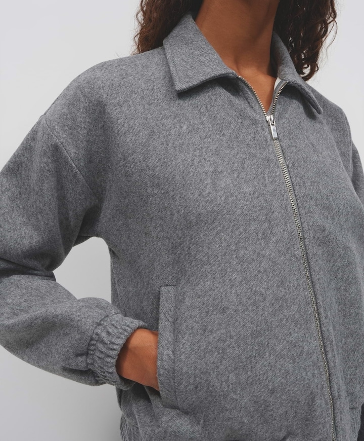 Dames vest grijs