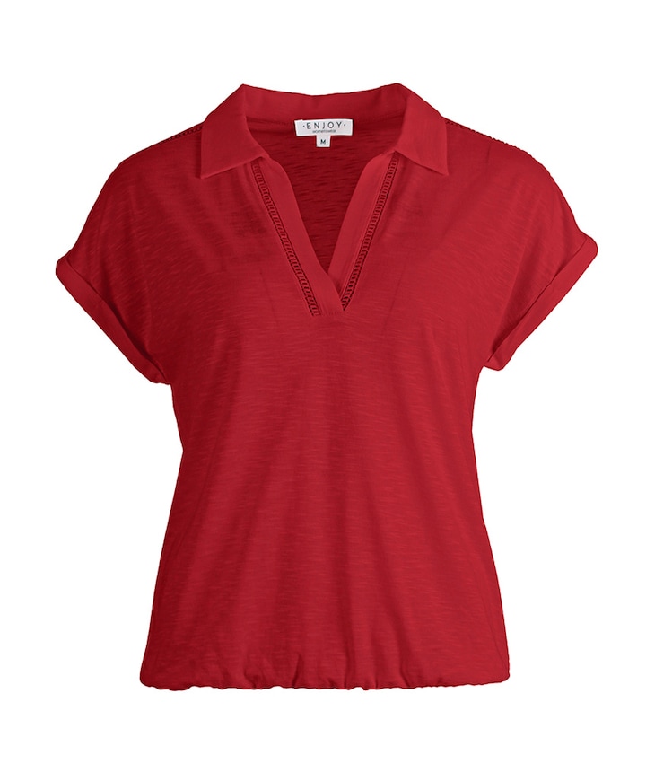 Dames polo rood
