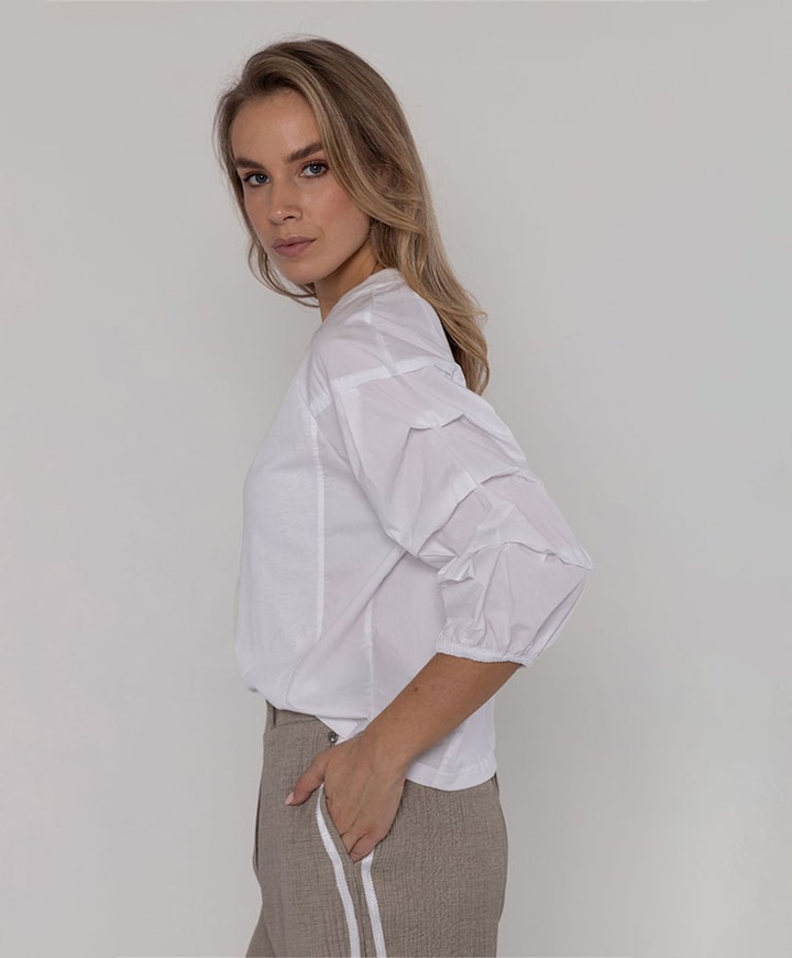 Dames longsleeve wit