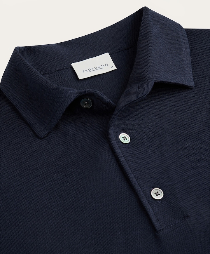 Heren polo blauw