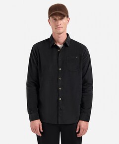 Heren overhemd lange mouw zwart