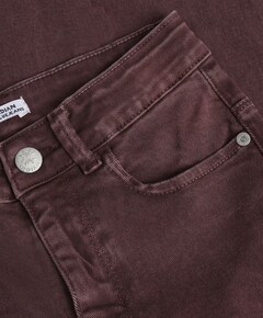 Wide Fit Colour meisjes jeans bordeaux