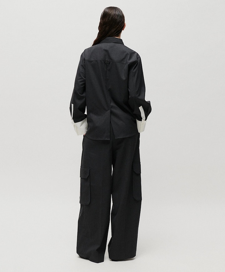 Dames blouse grijs