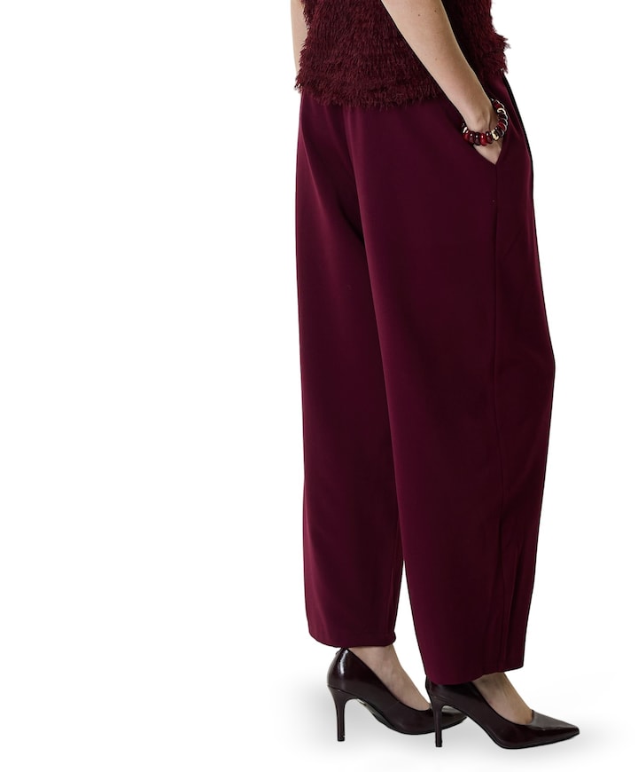 Barrel dames broek bordeaux