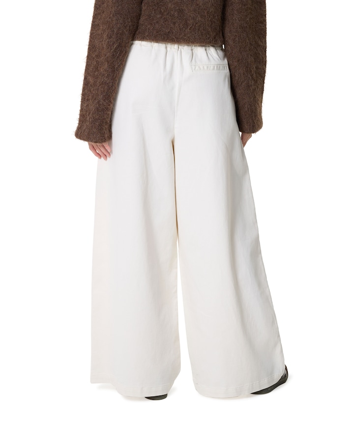 jog twill dames broek ecru