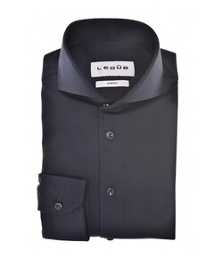 Heren overhemd extra lange mouw blauw