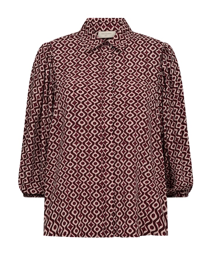 Dames blouse bordeaux