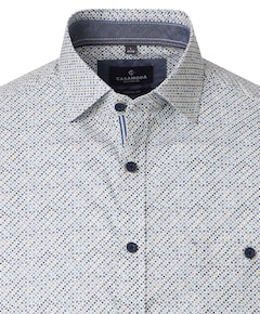 Heren overhemd korte mouw groen