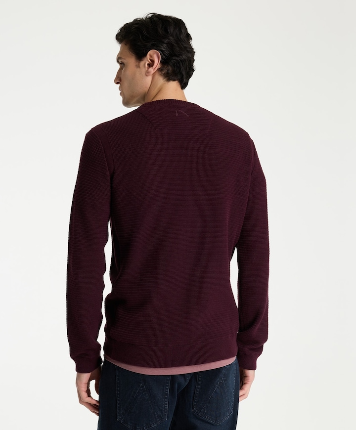 Heren trui bordeaux