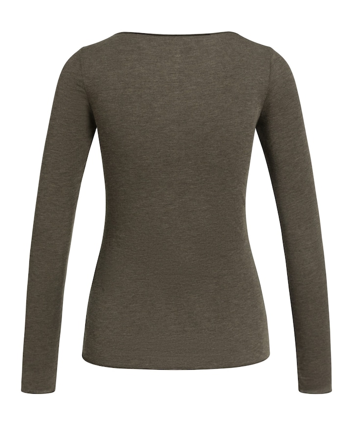 Dames longsleeve bruin
