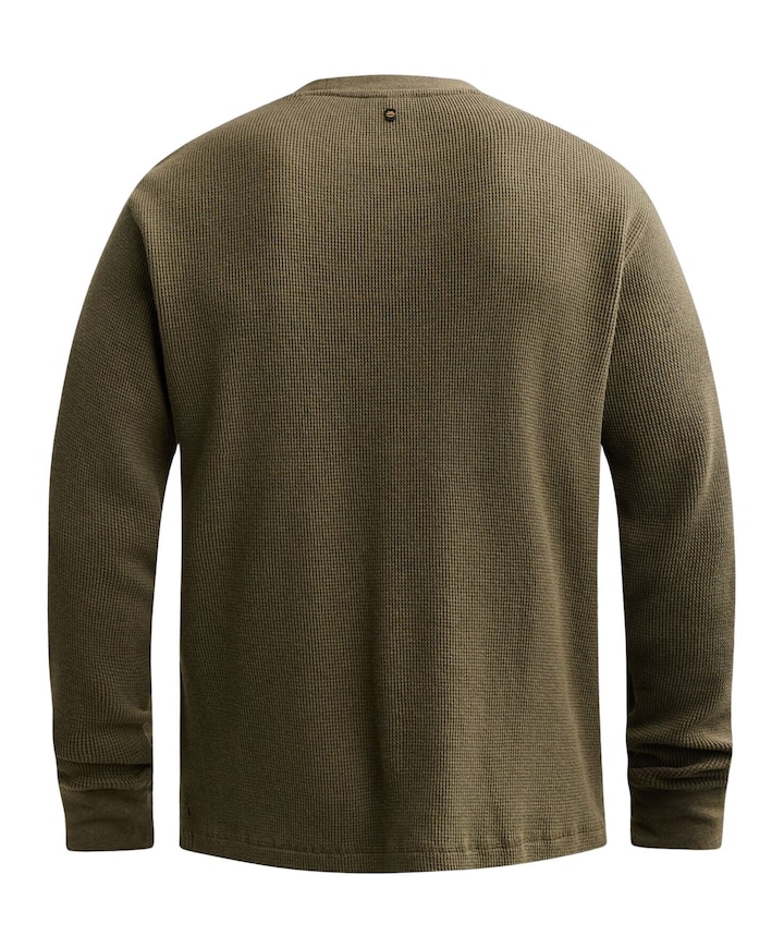 Heren longsleeve groen