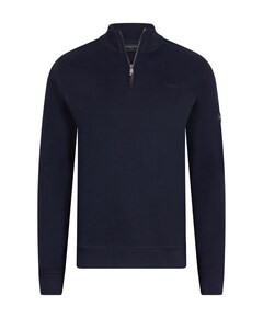 Heren trui met rits blauw