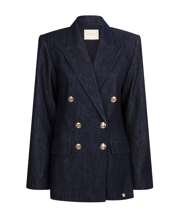Dames blazer blauw