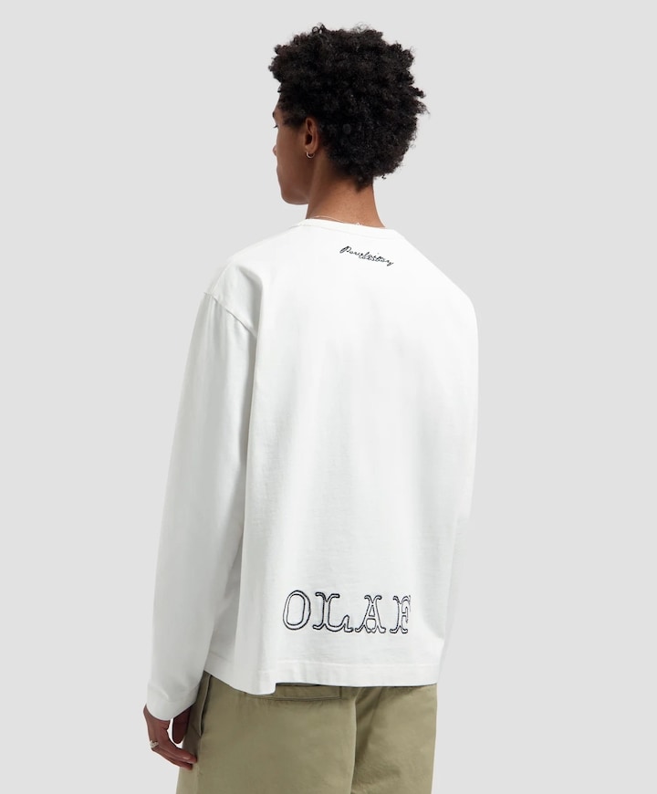 Heren longsleeve wit