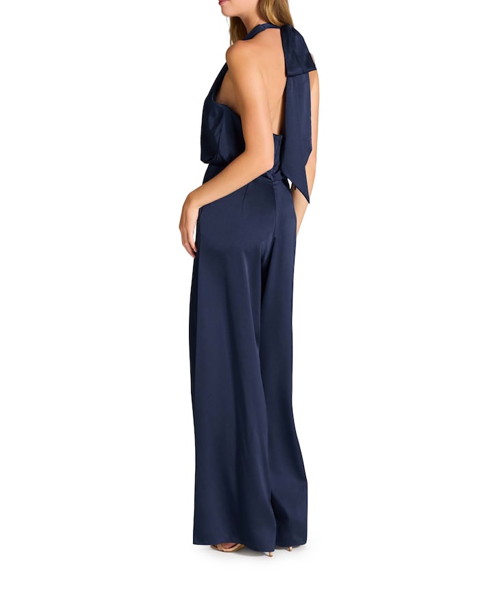 Jumpsuit mit weitem Hosenbein blauw