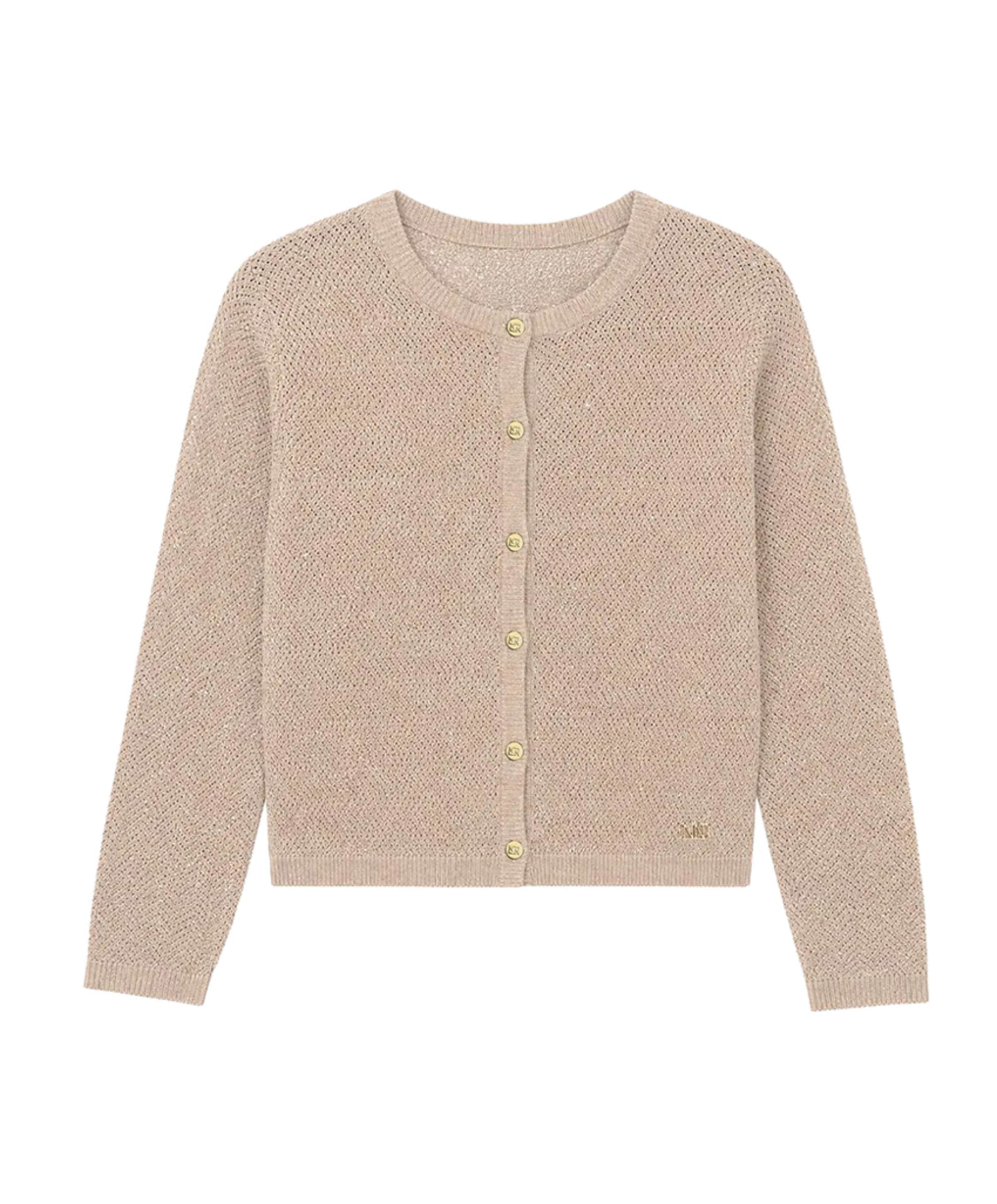 Meisjes vest beige