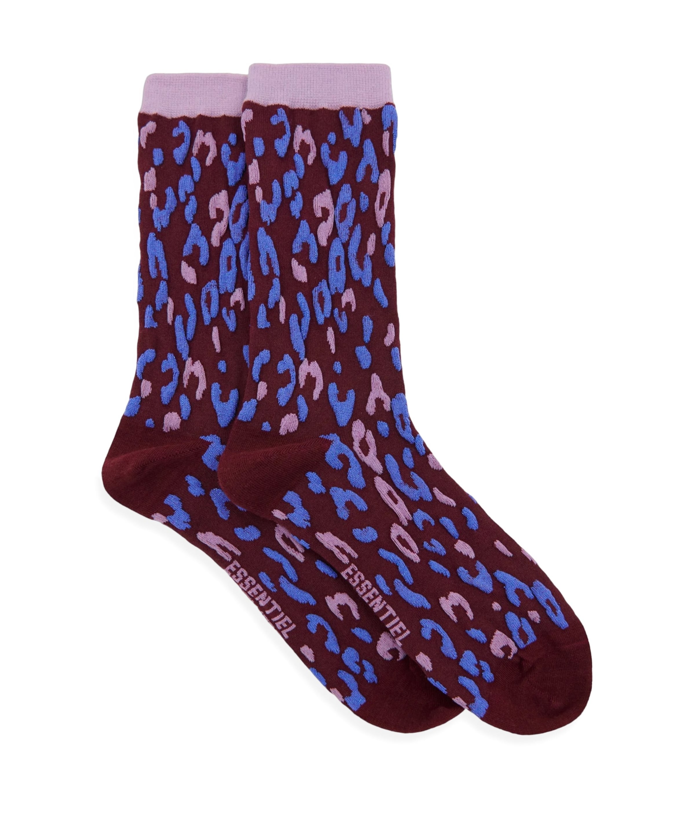 Dames sokken bordeaux
