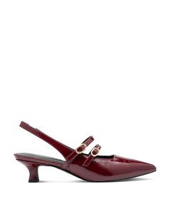 Women Sling sandalets bordeaux