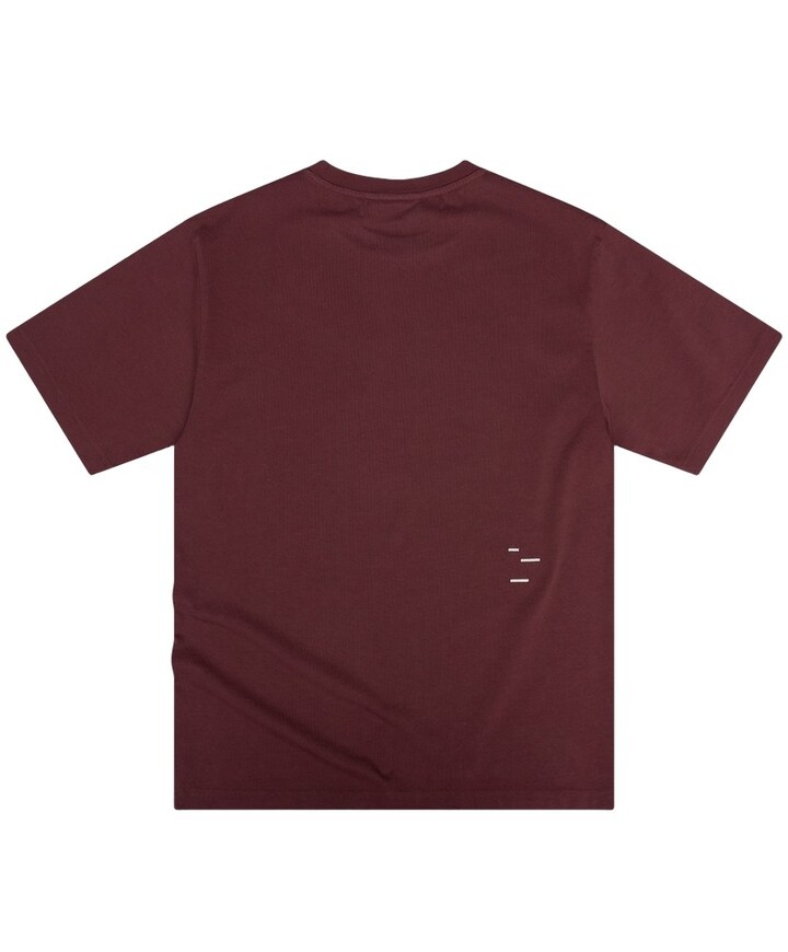 Heren T-shirt bordeaux