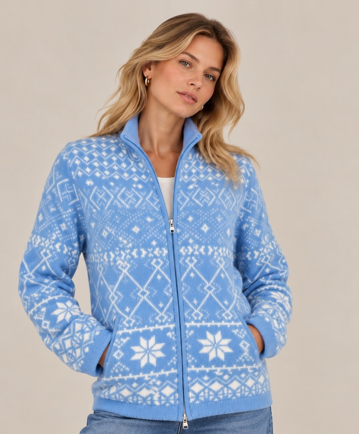 Dames vest blauw
