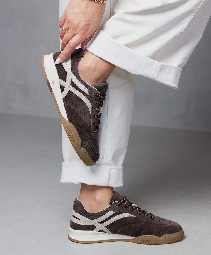Kris Dante dames sneakers bruin