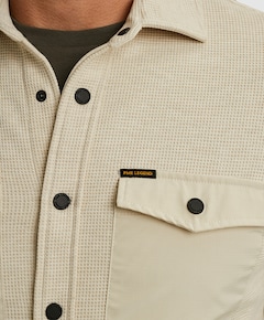 Heren overhemd lange mouw ecru