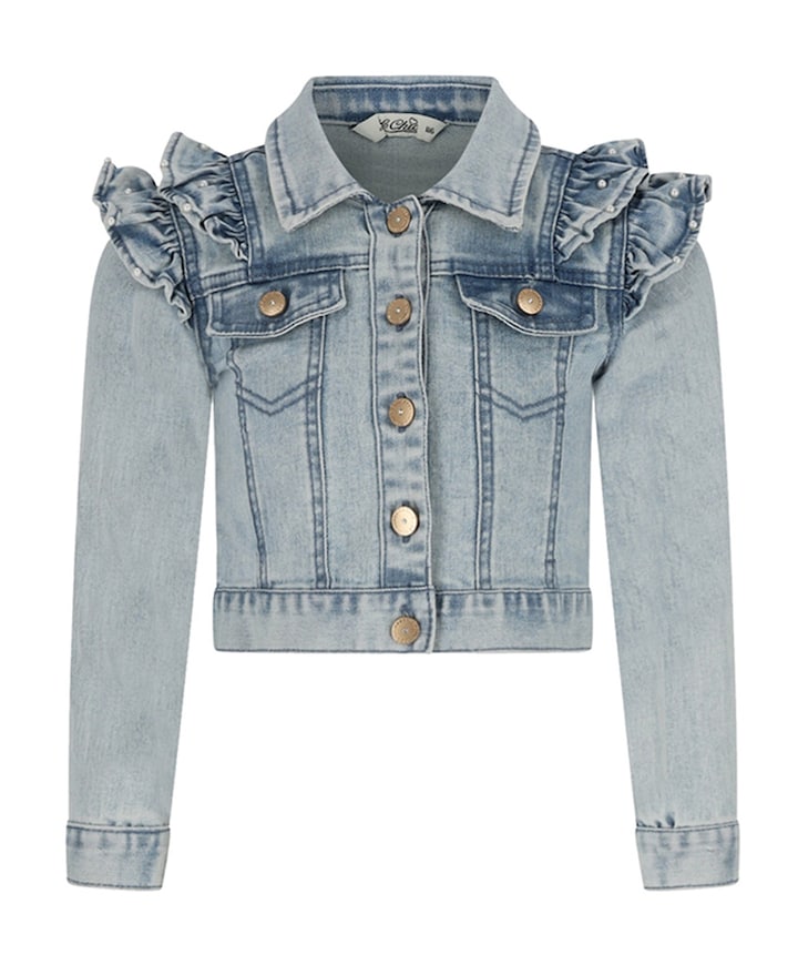 Meisjes spijkerjas blauw