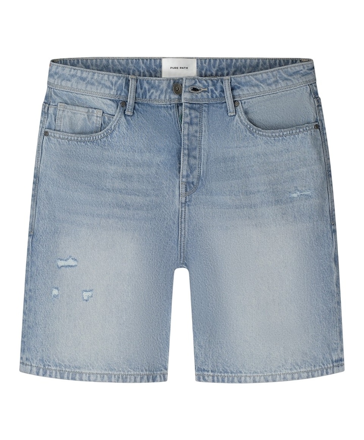 The Owen Regular Fit Short heren korte broek blauw