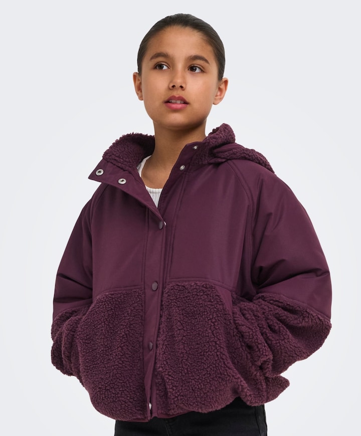Meisjes jas bordeaux