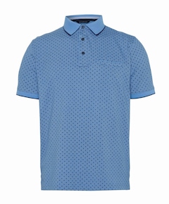 Heren polo blauw
