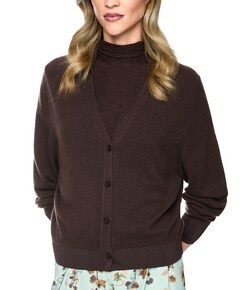Dames vest bruin