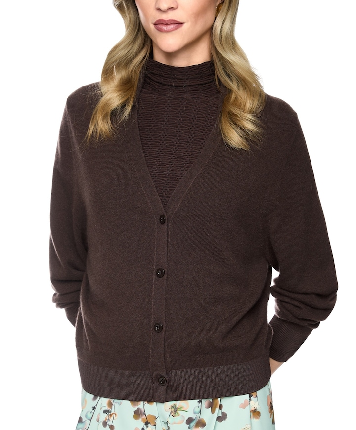 Dames vest bruin