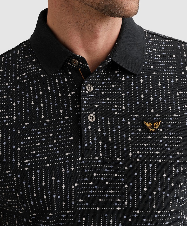 Heren polo grijs