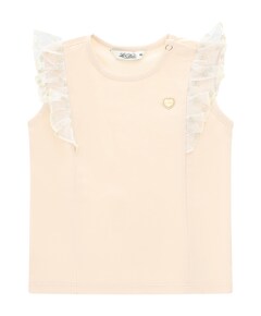 Meisjes t-shirt ecru