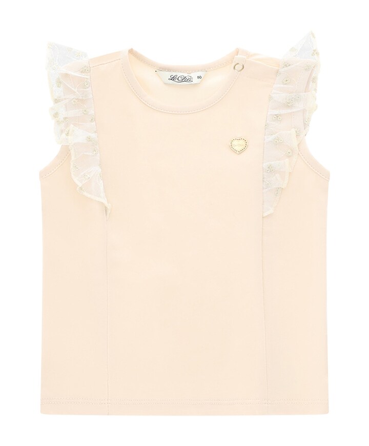 Meisjes t-shirt ecru