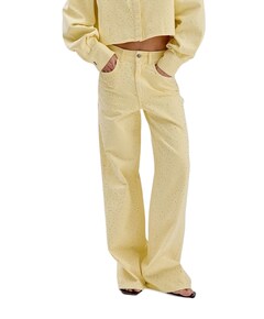 MAYRA-PA dames jeans geel