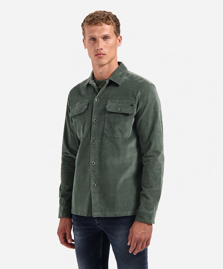 Heren overshirt groen