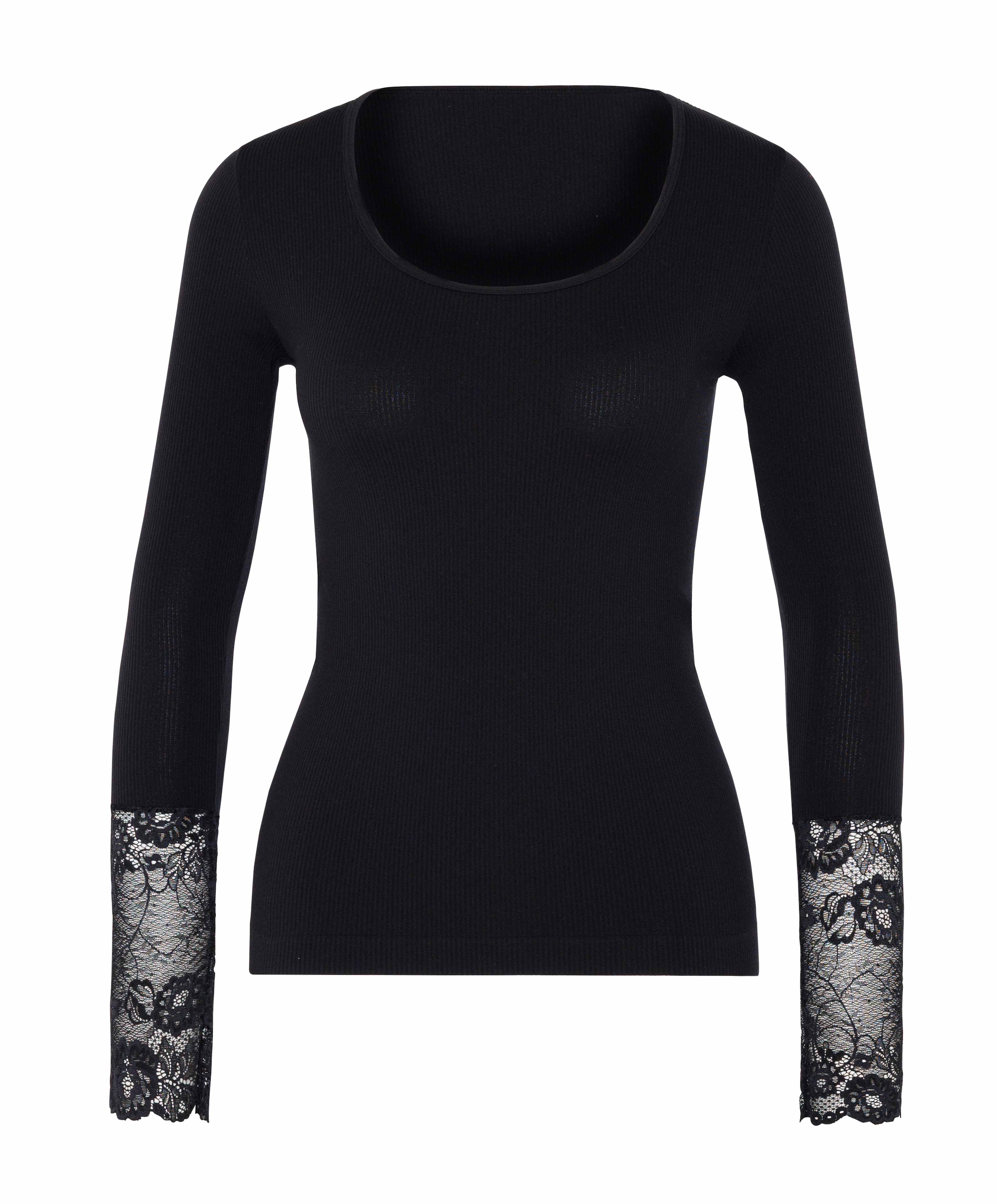 Dames longsleeve zwart
