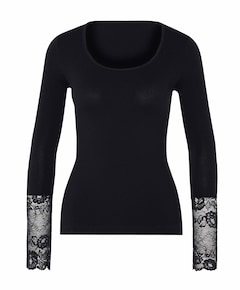 Dames longsleeve zwart