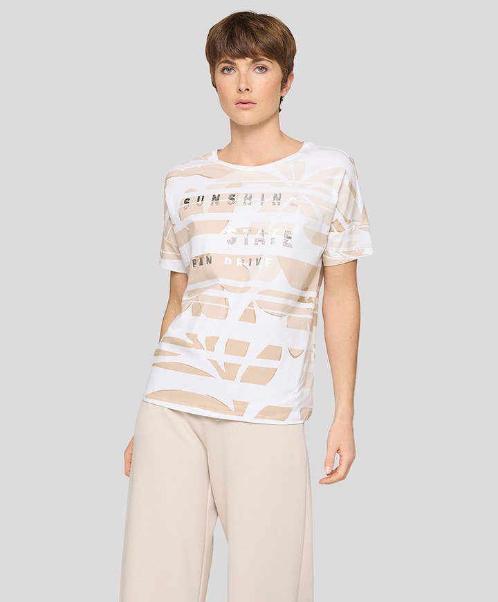 Dames T-shirt beige