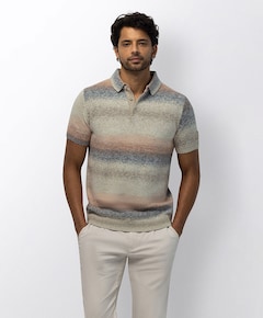 Heren polo beige
